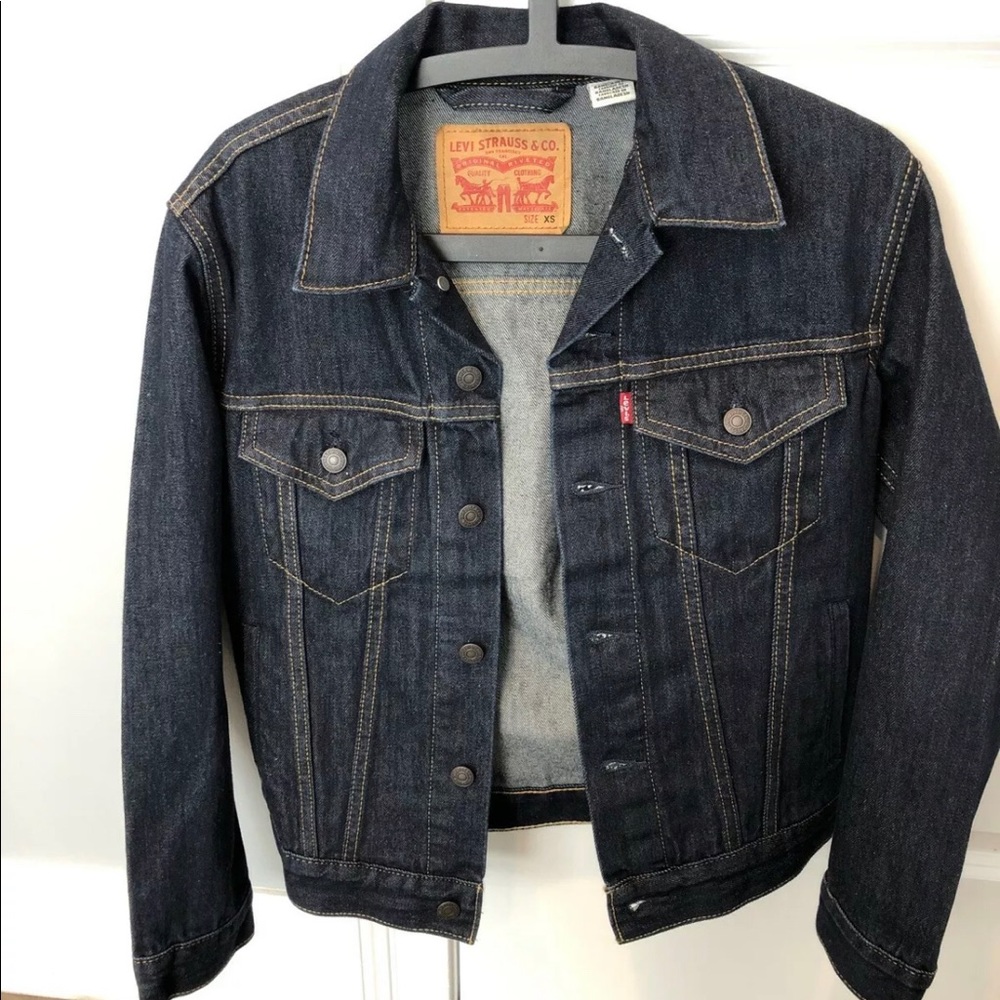 Levi’s Dark Wash Jean Jacket Mens Xs